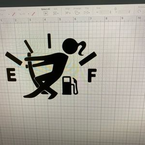 COPY - Car decal in white